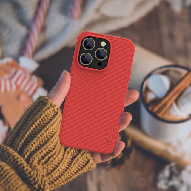 Чехол Nillkin Super Frosted Shield Pro для iPhone 14 Pro Red (6902048248113)