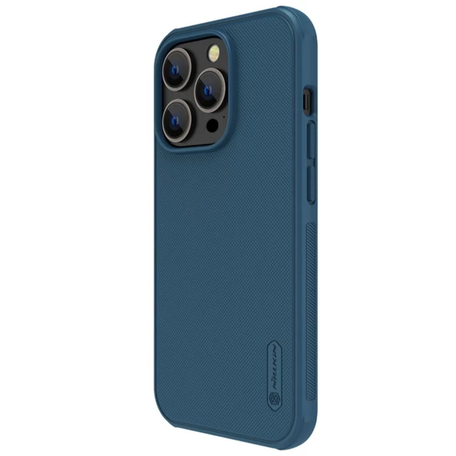 Чохол Nillkin Super Frosted Shield Pro для iPhone 14 Pro Max Blue with MagSafe (6902048248281)