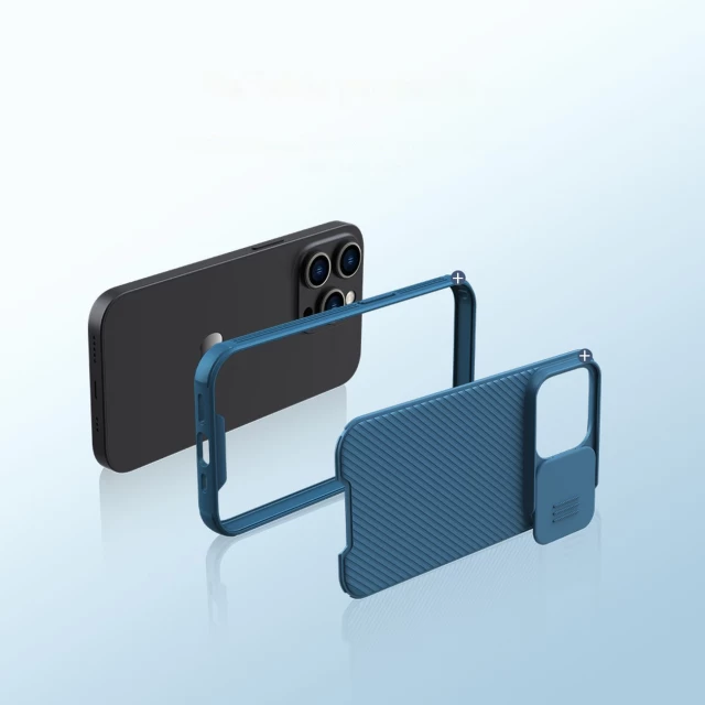 Чохол Nillkin Camshield Pro для iPhone 14 Pro Blue with MagSafe (6902048248441)