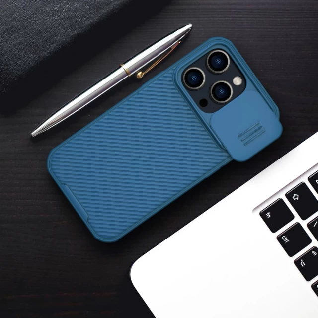 Чохол Nillkin Camshield Pro для iPhone 14 Pro Max Blue with MagSafe (6902048248489)