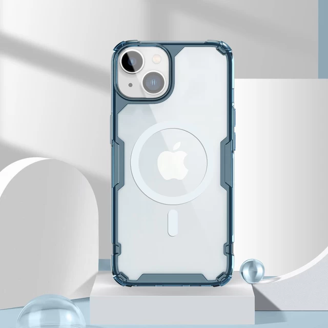 Чохол Nillkin Nature Pro для iPhone 14 Blue with MagSafe (6902048248588)