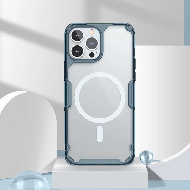 Чехол Nillkin Nature Pro для iPhone 14 Pro Blue with MagSafe (6902048248601)