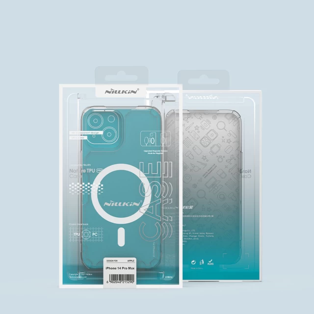 Чохол Nillkin Nature Pro для iPhone 14 Pro Max Transparent with MagSafe (6902048248632)