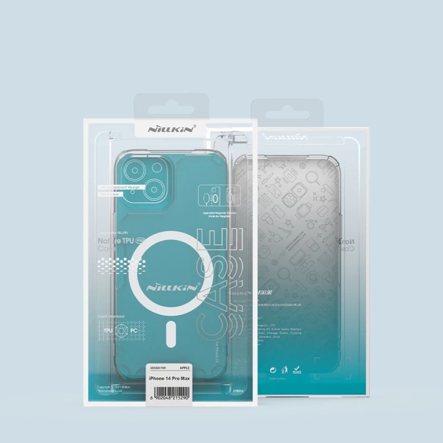 Чехол Nillkin Nature Pro для iPhone 14 Pro Max Blue with MagSafe (6902048248649)