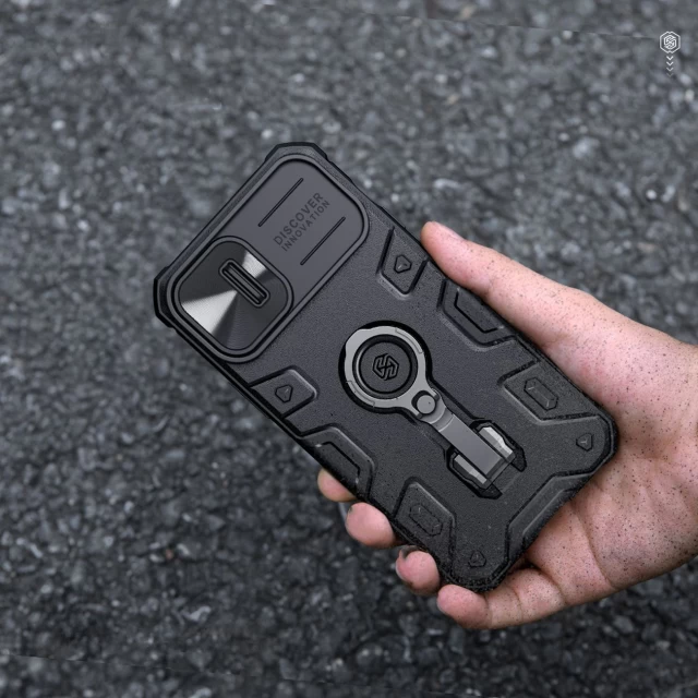 Чохол Nillkin Camshield Armor Pro для iPhone 14 Black with MagSafe (6902048248779)
