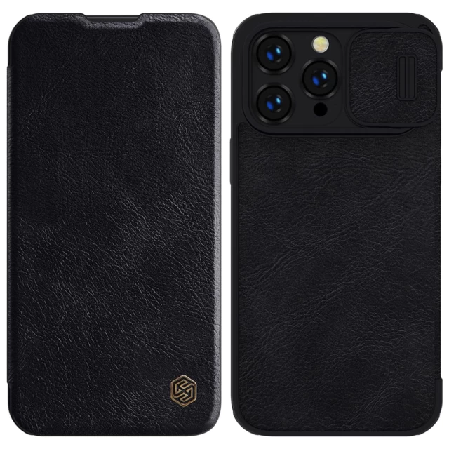 Чохол Nillkin Qin Pro для iPhone 14 Pro Black (6902048248939)