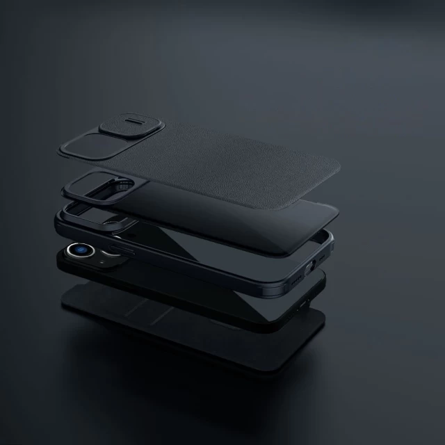 Чехол Nillkin Qin Cloth Pro для iPhone 14 Plus Grey (6902048249189)