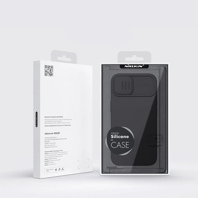 Чехол Nillkin Camshield Silky для iPhone 14 Classic Black (6902048249219)