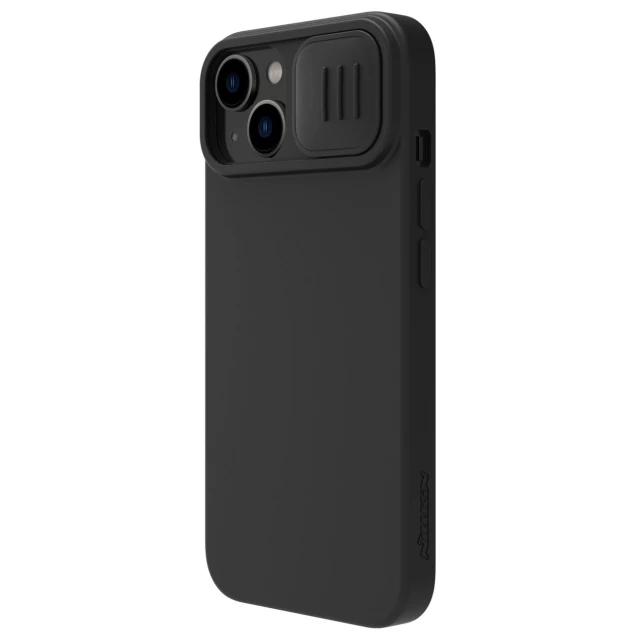 Чохол Nillkin Camshield Magnetic Silicone для iPhone 14 Black with MagSafe (6902048249370)
