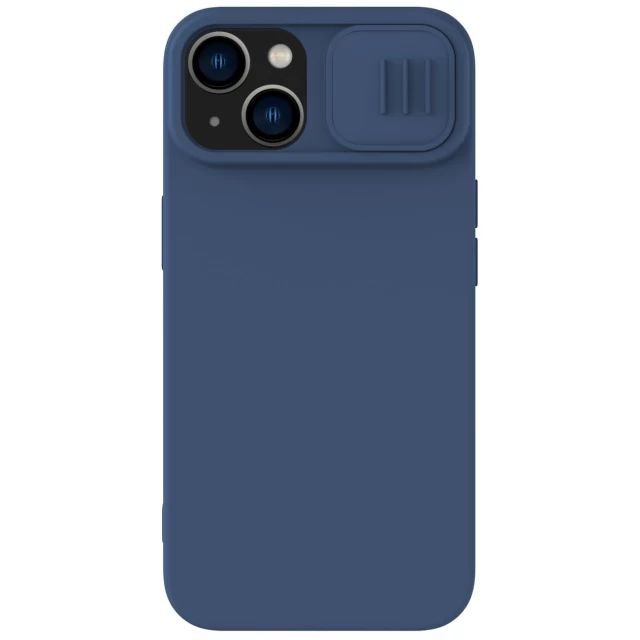 Чехол Nillkin Camshield Magnetic Silicone для iPhone 14 Blue with MagSafe (6902048249387)