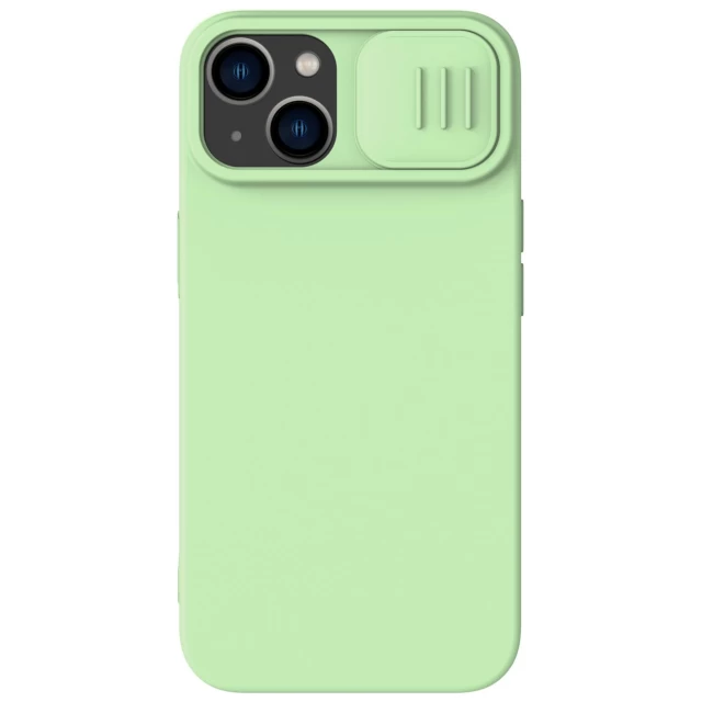 Чехол Nillkin Camshield Magnetic Silicone для iPhone 14 Green with MagSafe (6902048249394)