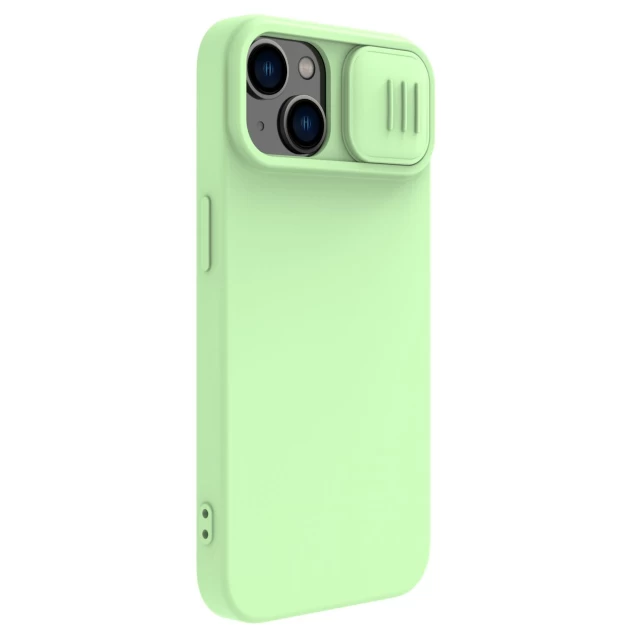 Чехол Nillkin Camshield Magnetic Silicone для iPhone 14 Green with MagSafe (6902048249394)