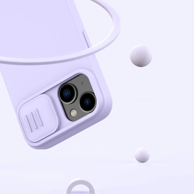 Чехол Nillkin Camshield Magnetic Silicone для iPhone 14 Purple with MagSafe (6902048249400)