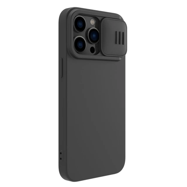 Чохол Nillkin Camshield Magnetic Silicone для iPhone 14 Pro Black with MagSafe (6902048249417)