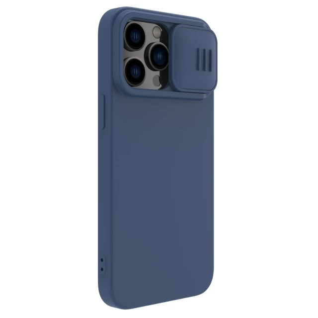 Чохол Nillkin Camshield Magnetic Silicone для iPhone 14 Pro Blue with MagSafe (6902048249424)