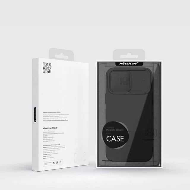 Чехол Nillkin Camshield Magnetic Silicone для iPhone 14 Pro Purple with MagSafe (6902048249448)