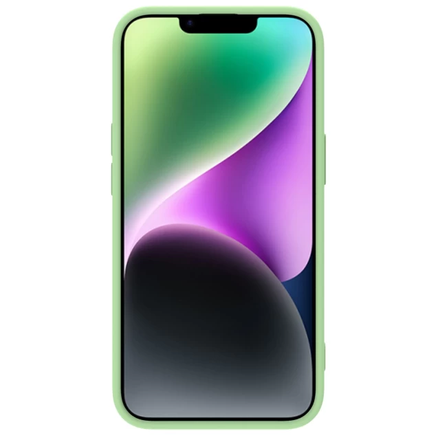 Чохол Nillkin Camshield Magnetic Silicone для iPhone 14 Plus Green with MagSafe (6902048249479)