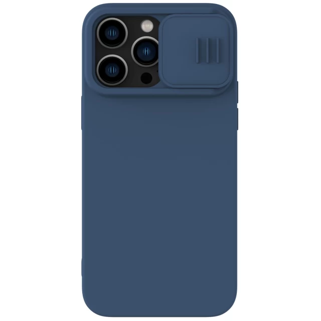 Чохол Nillkin Camshield Magnetic Silicone для iPhone 14 Pro Max Blue with MagSafe (6902048249509)