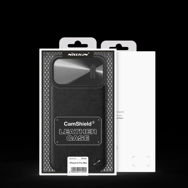 Чехол Nillkin Camshield Leather S для iPhone 14 Pro Max Black (6902048249745)