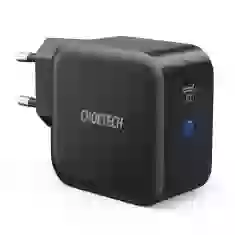 Мережевий зарядний пристрій Choetech PD 60W USB-C with USB-C to USB-C Cable Black (Q6006)