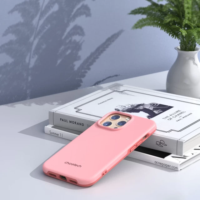 Чехол Choetech MFM Anti-Drop Case для iPhone 13 Pro Pink with MagSafe (PC0113-MFM-PK)