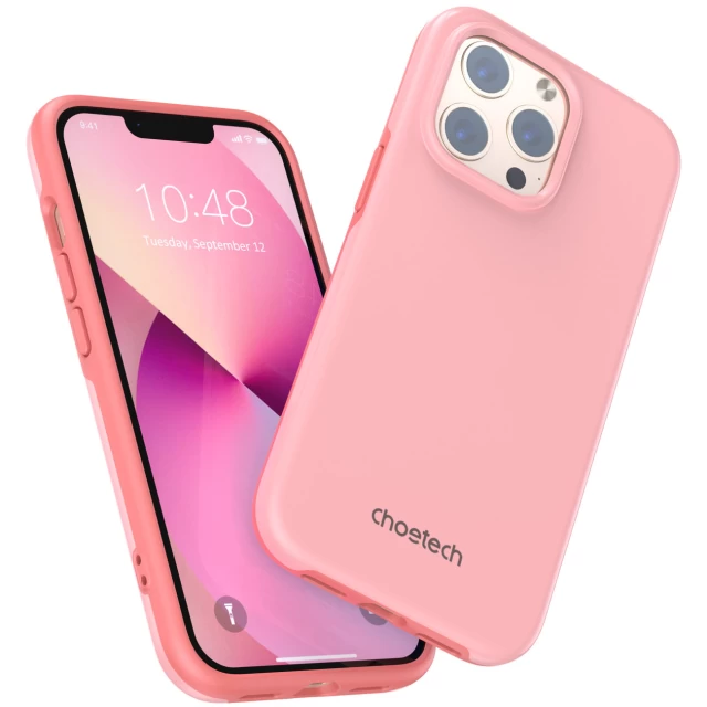 Чохол Choetech MFM Anti-Drop Case для iPhone 13 Pro Pink with MagSafe (PC0113-MFM-PK)