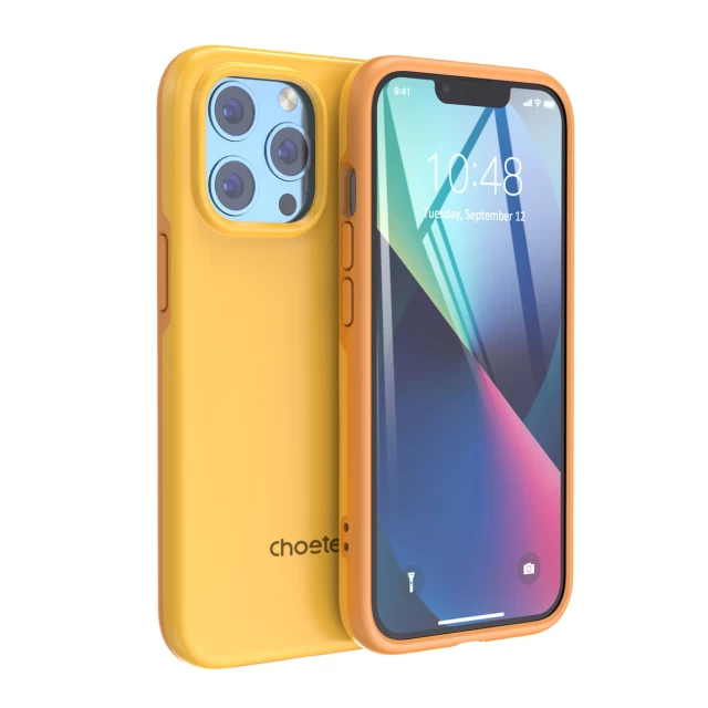 Чохол Choetech MFM Anti-Drop Case для iPhone 13 Pro Max Orange with MagSafe (PC0114-MFM-YE)