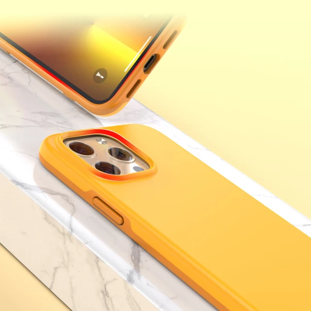 Чехол Choetech MFM Anti-Drop Case для iPhone 13 Pro Max Orange with MagSafe (PC0114-MFM-YE)