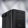 Мережевий зарядний пристрій Choetech Universal GaN Travel FC 65W 2xUSB-C | USB-A Black (PD5009-BK)