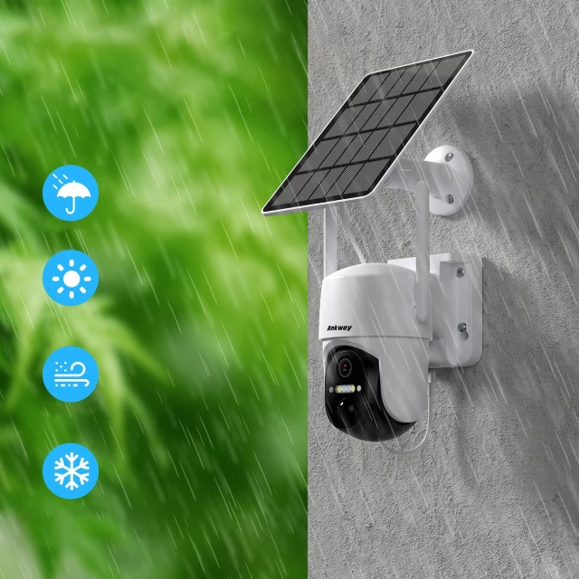 Камера на сонячній батареї Choetech with Android/iOS Control App White (ASC005)