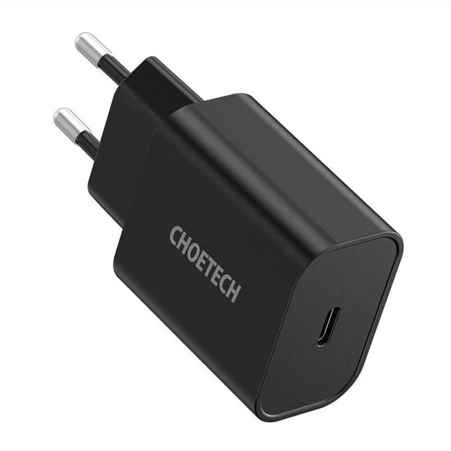 Мережевий зарядний пристрій Choetech 20W USB-C Black (Q5004 BK)
