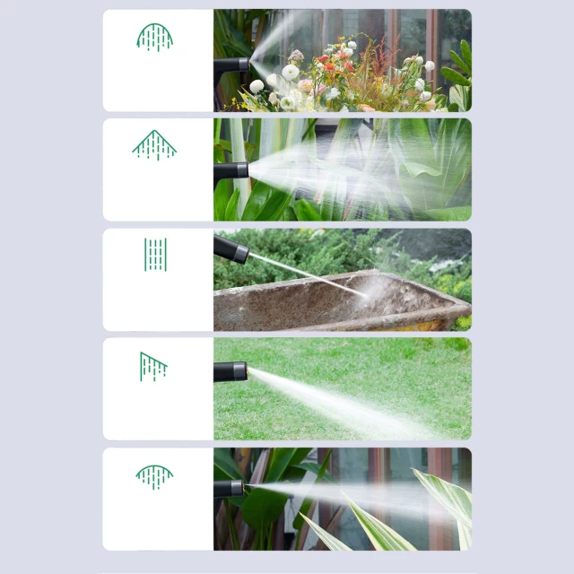Насадка-распылитель Baseus GF4 Horticulture Watering Spray Nozzle with 15m Hose Black (CPYY010101)