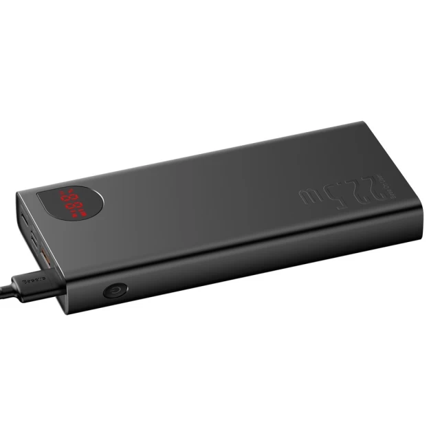 Портативний зарядний пристрій Baseus Adaman Metal Digital Display 20000 mAh 22.5W Black (PPAD000101)