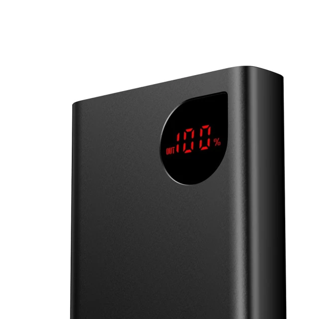 Портативное зарядное устройство Baseus Adaman Metal Digital Display 20000 mAh 22.5W Black (PPAD000101)