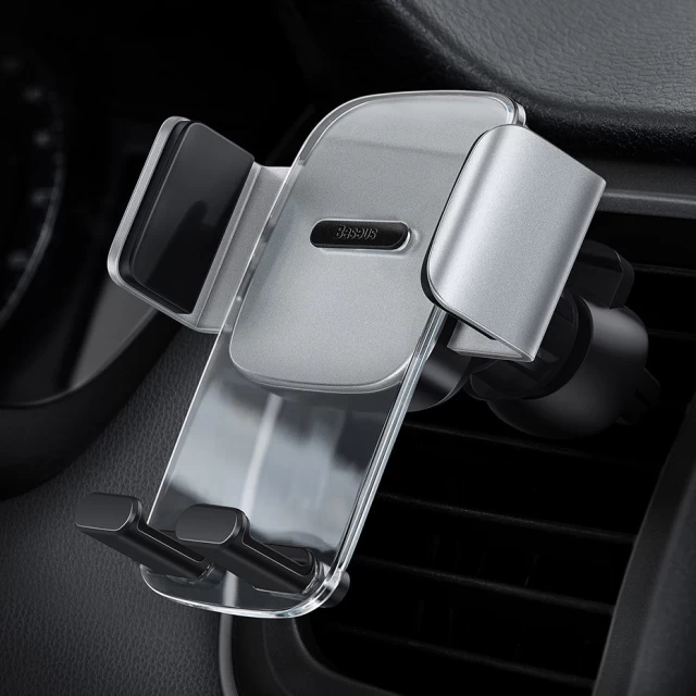 Автотримач Baseus 2-in-1 Easy Control Pro Clamp Car Mount Holder Silver (SUYK000012)