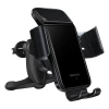 Автотримач Baseus Smart Solar Power Wireless Car Mount Electric Holder Black (SUZG000001)