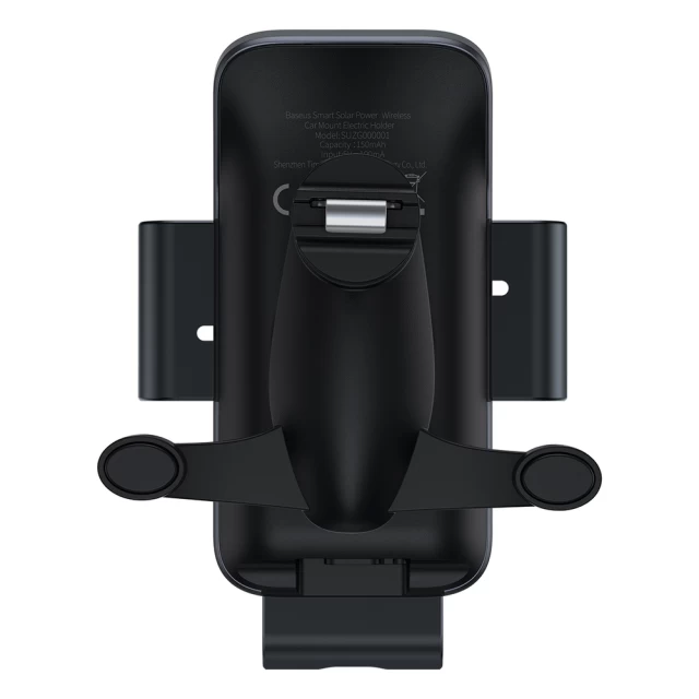 Автотримач Baseus Smart Solar Power Wireless Car Mount Electric Holder Black (SUZG000001)