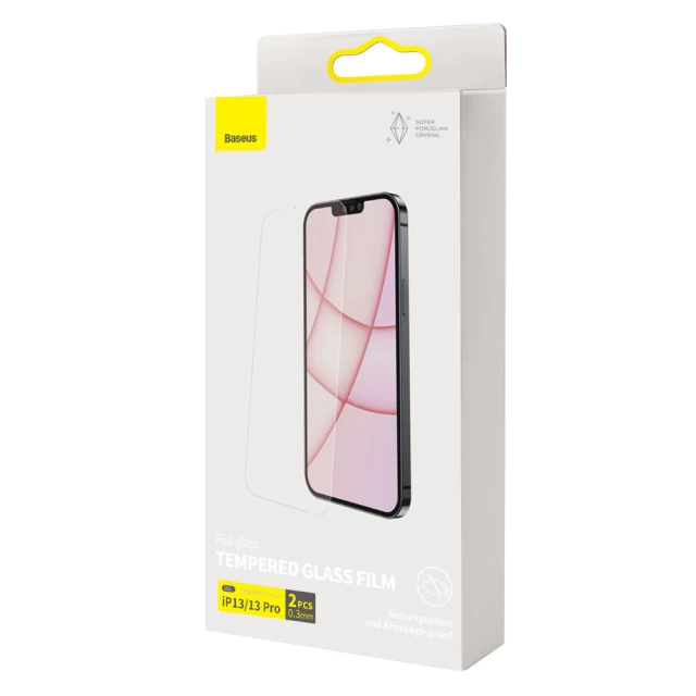 Защитное стекло Baseus Tempered Glass для iPhone 13 Pro Max Transparent (2 Pack) (SGBL020202)