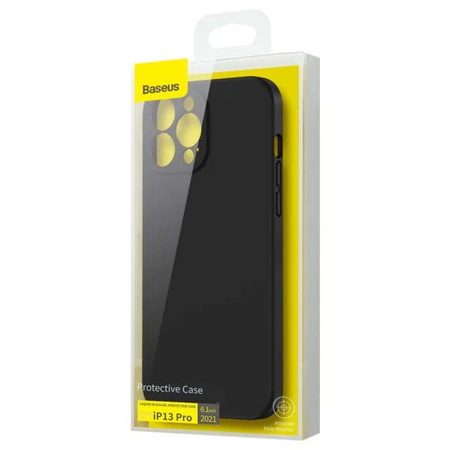 Чехол Baseus Liquid Silica Gel для iPhone 13 Pro Black (ARYT000101)