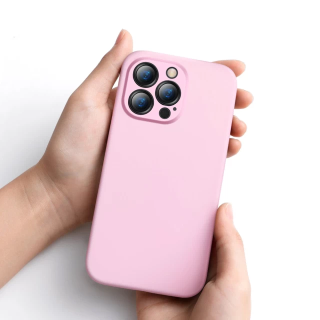 Чохол Baseus Liquid Silica Gel для iPhone 13 Pro Pink (ARYT001004)
