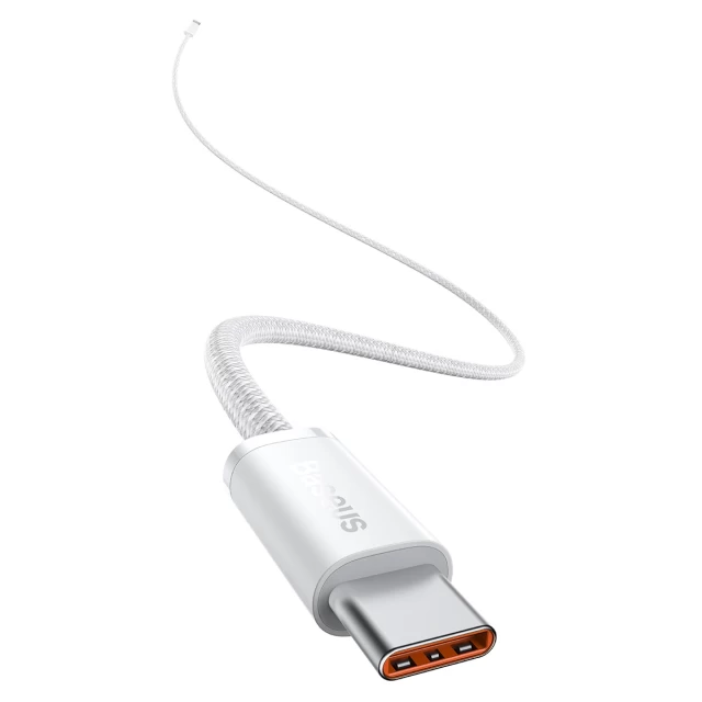 Кабель Baseus Dynamic USB-C to USB-C 100W 1m White (CALD000202)