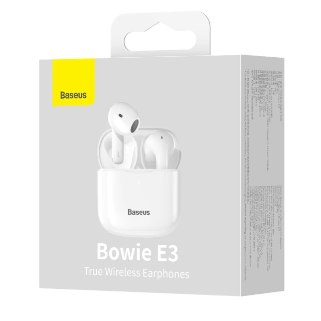 Навушники Baseus Bowie E3 White (NGTW080002)