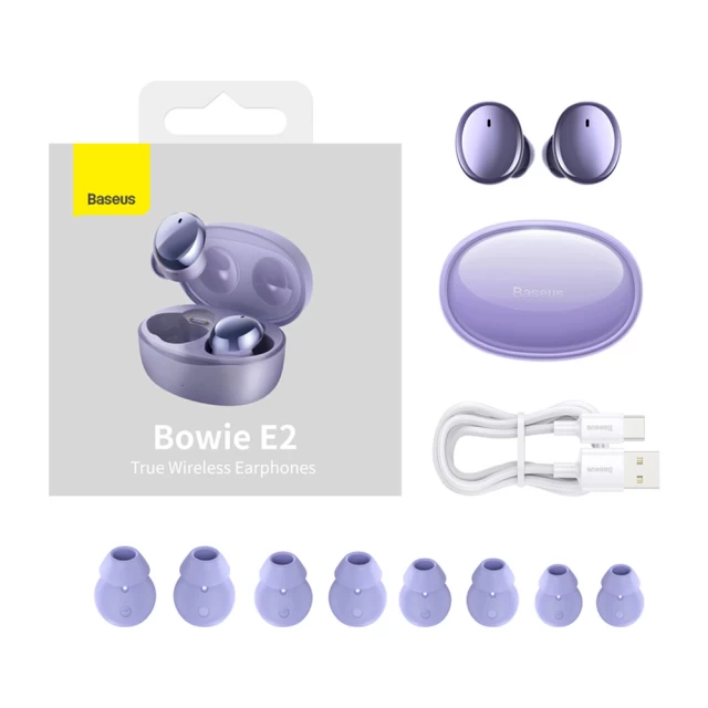 Наушники Baseus Bowie E2 Purple (NGTW090005)