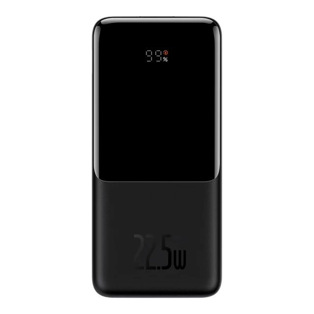 Портативний зарядний пристрій Elf Digital Display 10000 mAh 22.5W with USB-C/Lightning Cable Black (PPJL010001)