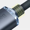 Кабель Baseus Crystal Shine USB-C to Lightning 1.2m Blue (CAJY000203)
