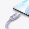 Кабель Baseus Crystal Shine USB-A to USB-C 2m Purple (CAJY000505)
