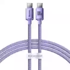 Кабель Baseus Crystal Shine USB-C to USB-C 1.2m Purple (CAJY000305)