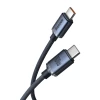 Кабель Baseus Crystal Shine USB-C to USB-C 2m Black (CAJY000701)