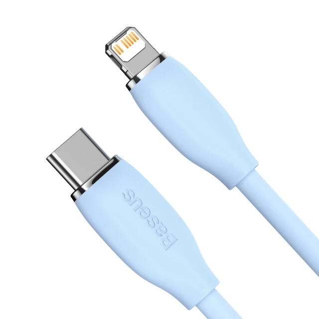 Кабель Baseus Jelly Liquid Silica Gel USB-C to Lightning 2m Blue (CAGD020103)