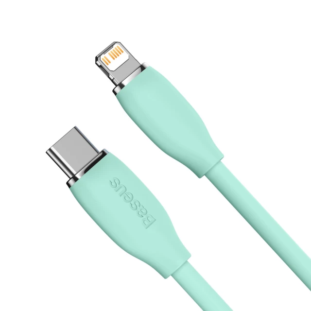 Кабель Baseus Jelly Liquid Silica Gel USB-C to Lightning 2m Green (CAGD020106)